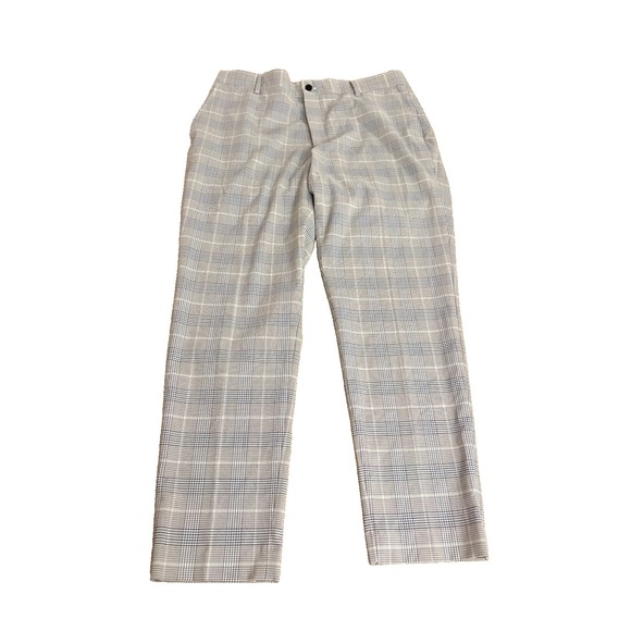 Zara Pants - Zara Plaid Pants Womens Size 34 Multicolor Flat Front Zip Polyester
